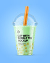 Milk Bubble Tea Cup Mockup