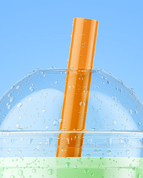 Milk Bubble Tea Cup Mockup