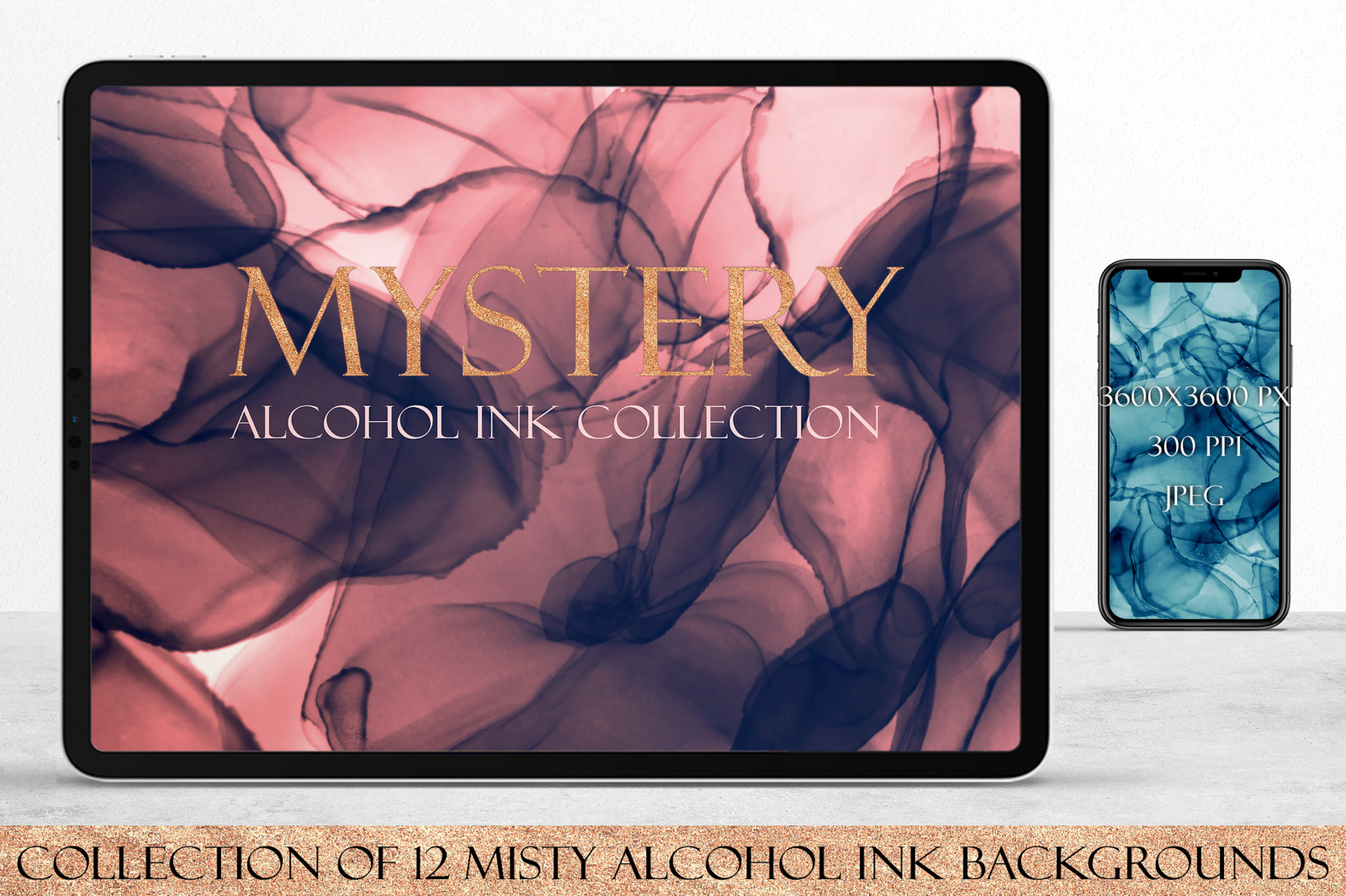 Mystery Alcohol Ink Collection, Fluid Misty Ink Backgrounds