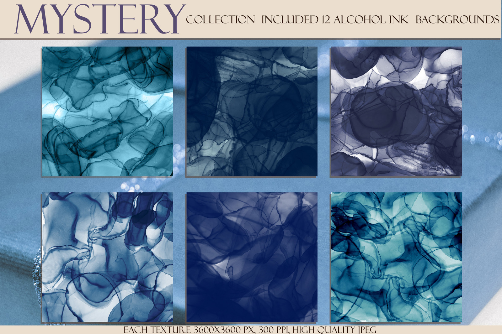 Mystery Alcohol Ink Collection, Fluid Misty Ink Backgrounds