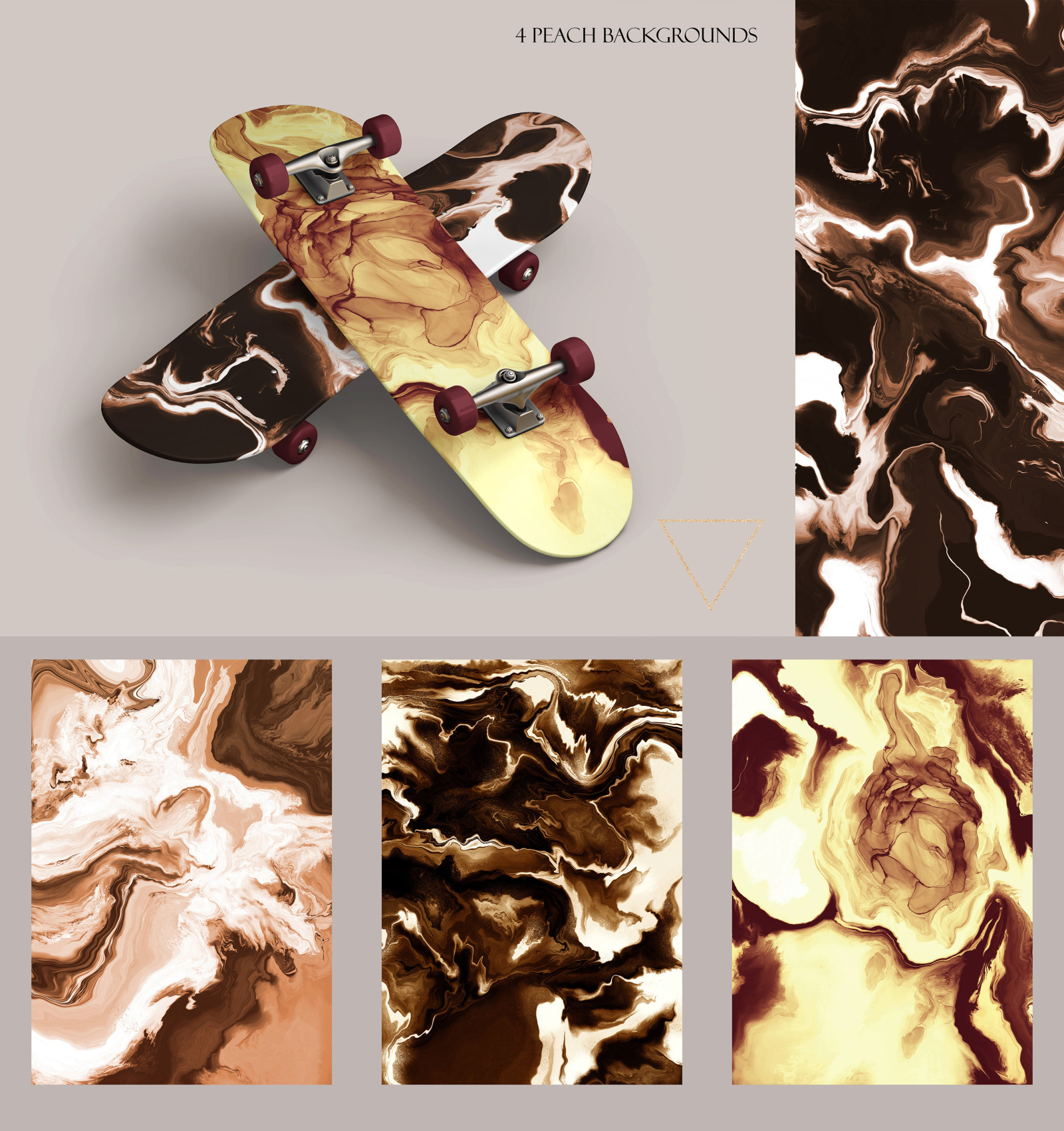 Fluid Modern Marble Ink Collection, 27 Abstract Paint Flow Textures