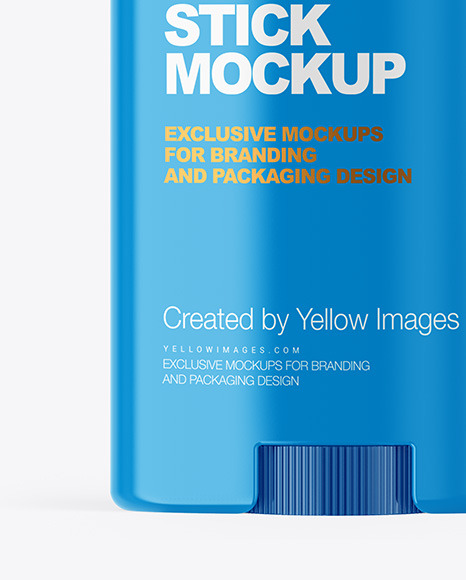 Glossy Plastic Deodorant Stick Mockup