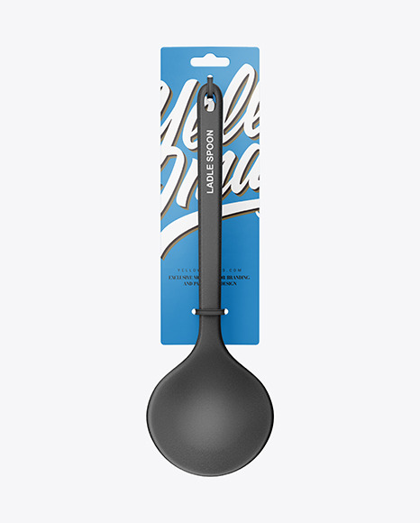 Plastic Kitchen Ladle Spoon Mockup