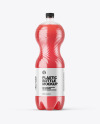 PET Bottle with Pink Grapefruit Drink Mockup