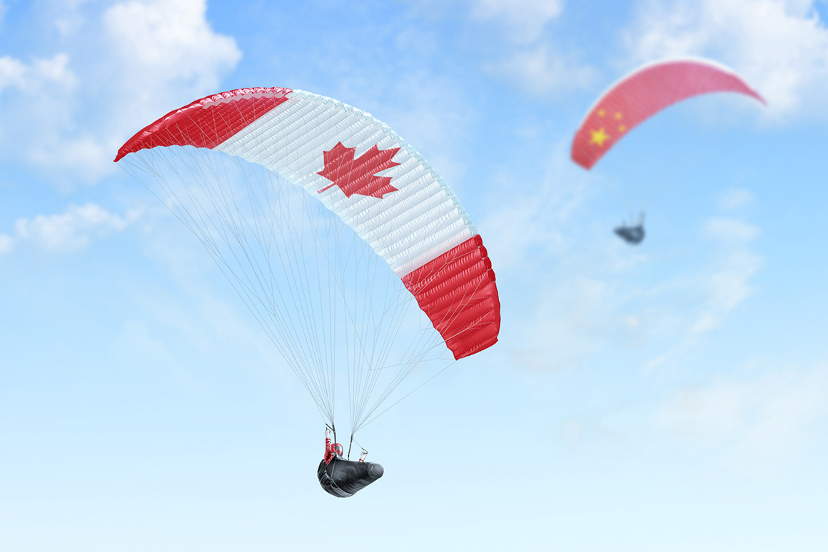 Paraglider Mockups Set