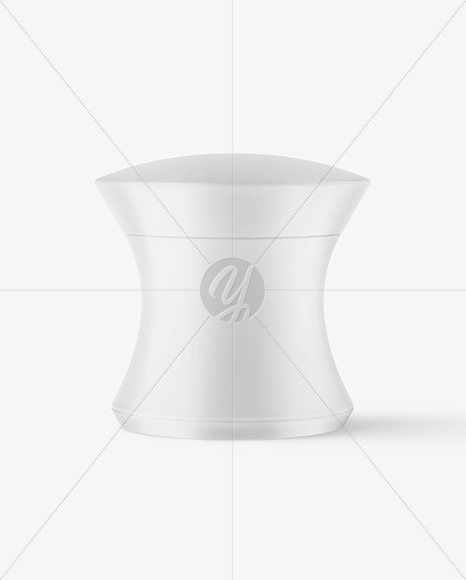 Matte Cosmetic Jar Mockup