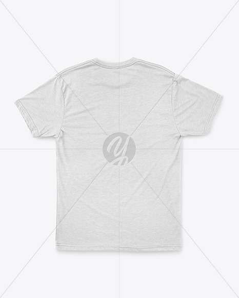 Melange T-Shirt with Round Neck Mockup