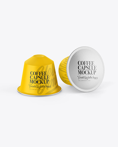 Matte Coffee Capsules Mockup