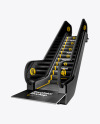 Escalator Mockup - Half Side View