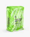 Metallic Food Bag Mockup - Half Side View