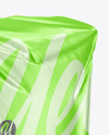 Metallic Food Bag Mockup - Half Side View