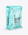 Metallic Food Bag Mockup - Half Side View