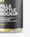 Clear Pills Bottle Mockup