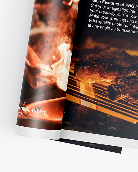 A4 Folded Magazine Mockup