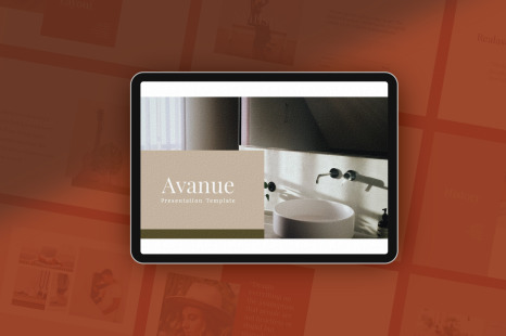 Avanue Keynote Template - Portfolio tech