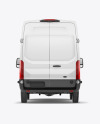 HQ Panel Van Mockup Back View