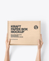 Kraft Paper Mailing Box Mockup