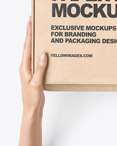 Kraft Paper Mailing Box Mockup