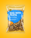 Whole Wheat Tortiglioni Pasta Bag Mockup