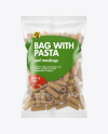 Whole Wheat Tortiglioni Pasta Matte Bag Mockup