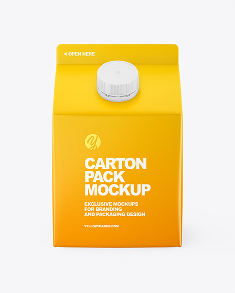 Matte Carton Package Mockup