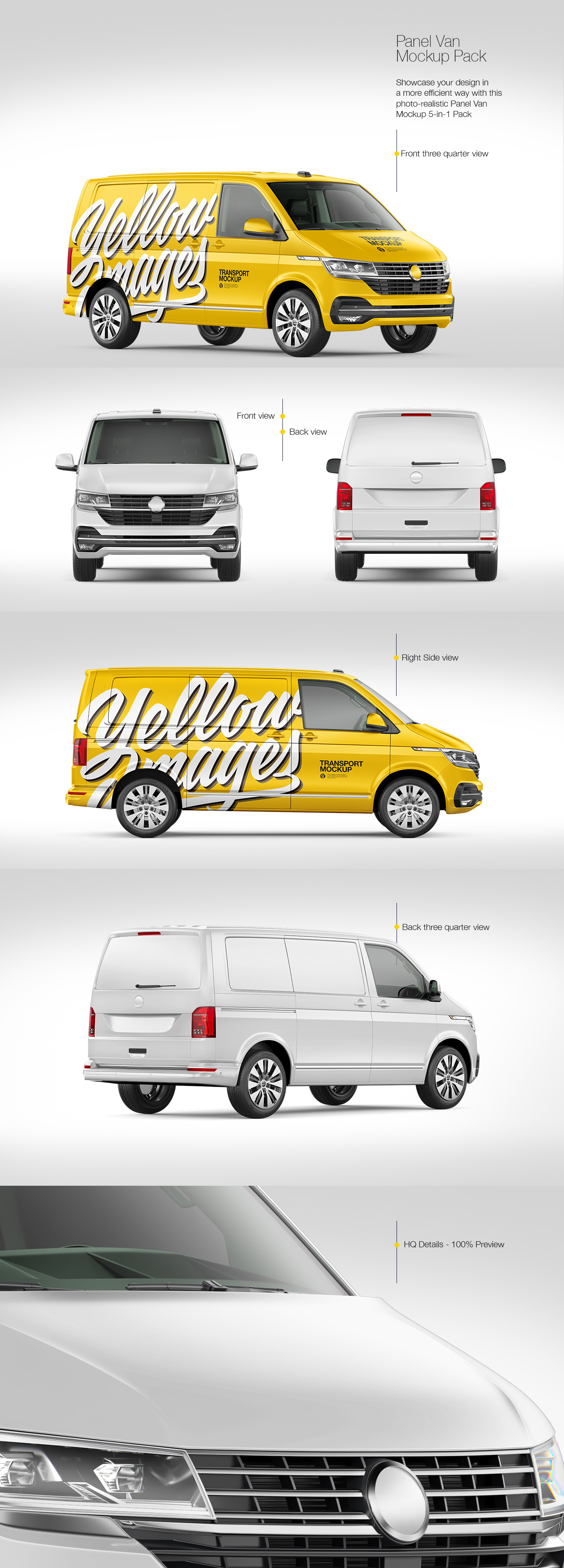 Panel Van Mockup Pack Panel Van Mockup Pack