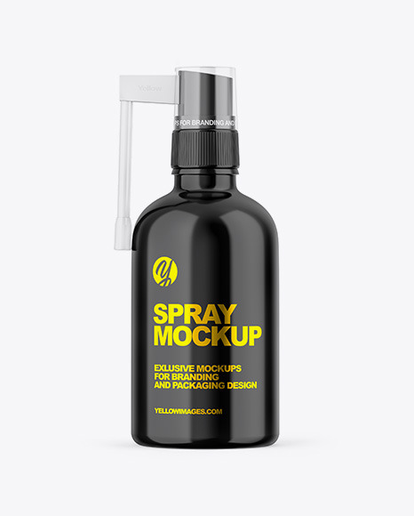 Paper Box w/ Glossy Spray Mockup