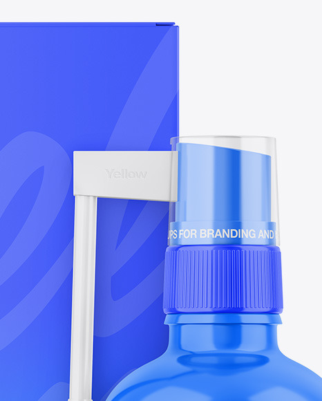 Paper Box w/ Glossy Spray Mockup
