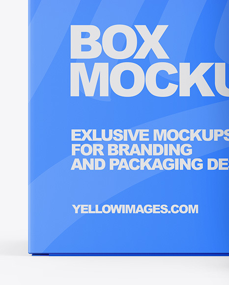 Paper Box w/ Glossy Spray Mockup