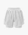 Women's 2 in 1 Shorts Mockup