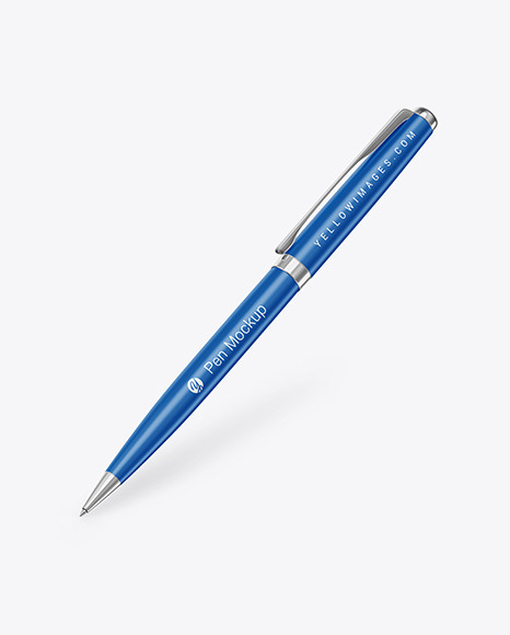 Matte Pen w/ Metallic Finish Mockup