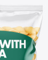 Plastic Bag With Conchiglie Pasta Mockup