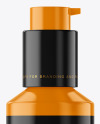 Glossy Cosmetic Bottle with Pump Mockup