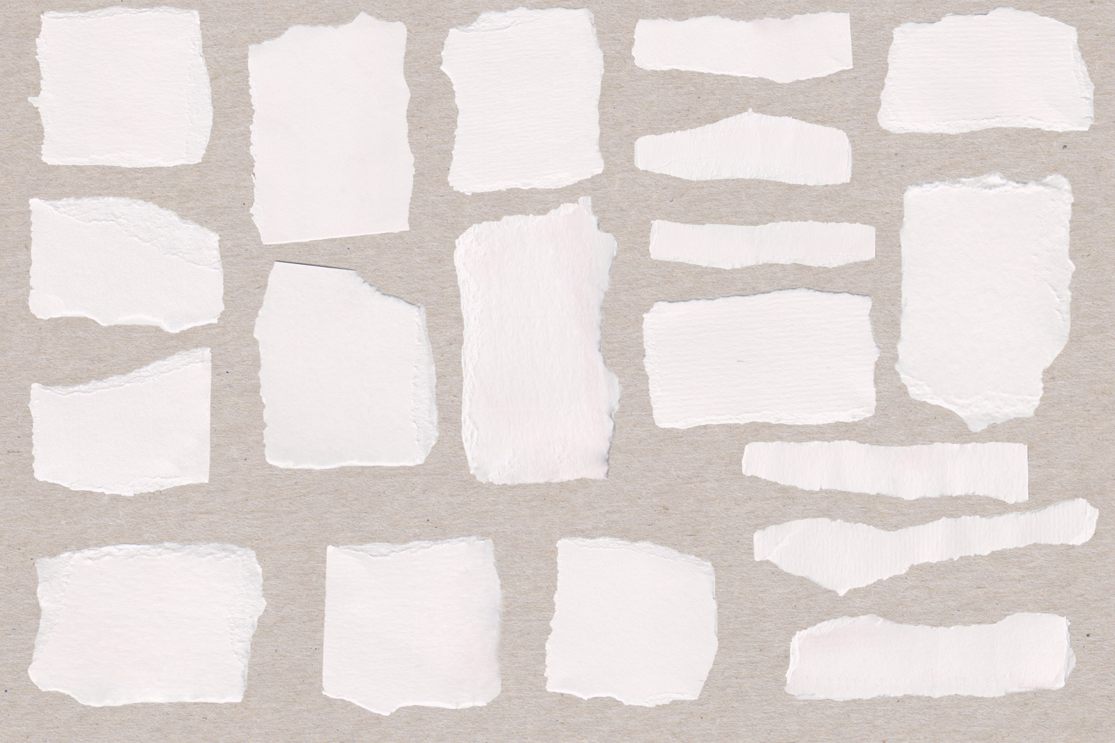 Ripped Watercolor Paper Pack