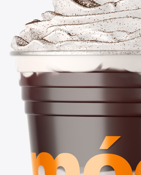 Coffee Cup with Cocoa Powder Topping Mockup