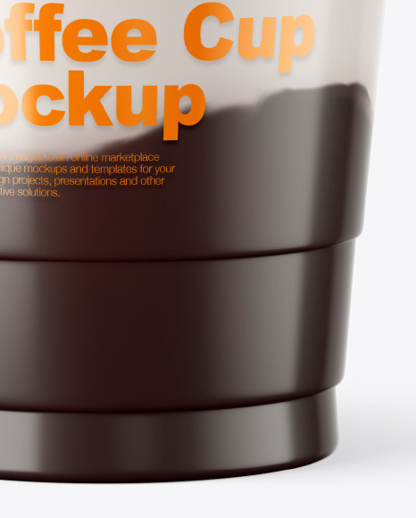 Coffee Cup with Cocoa Powder Topping Mockup