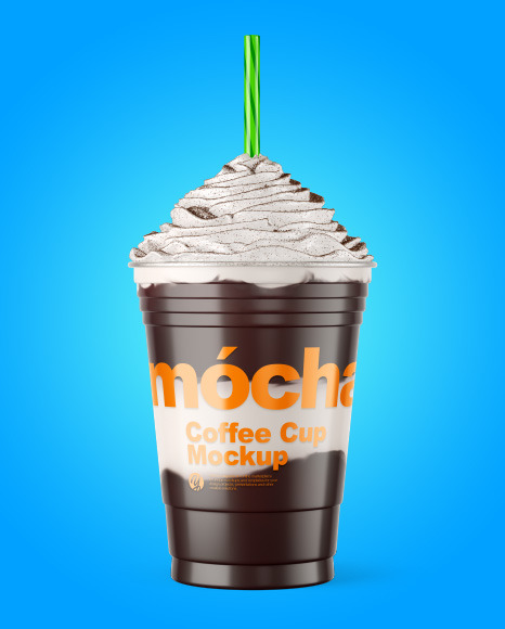 Coffee Cup with Cocoa Powder Topping Mockup