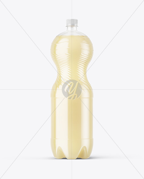 PET Bottle with Pear Drink Mockup