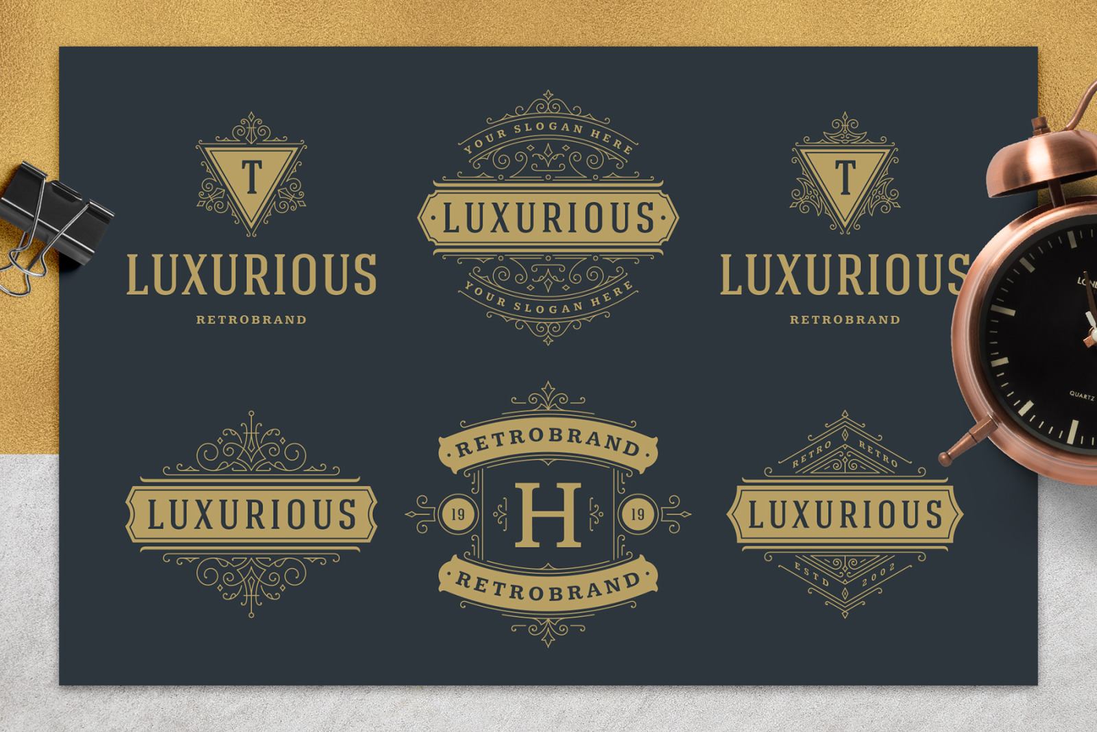 36 Luxury Ornament Logos