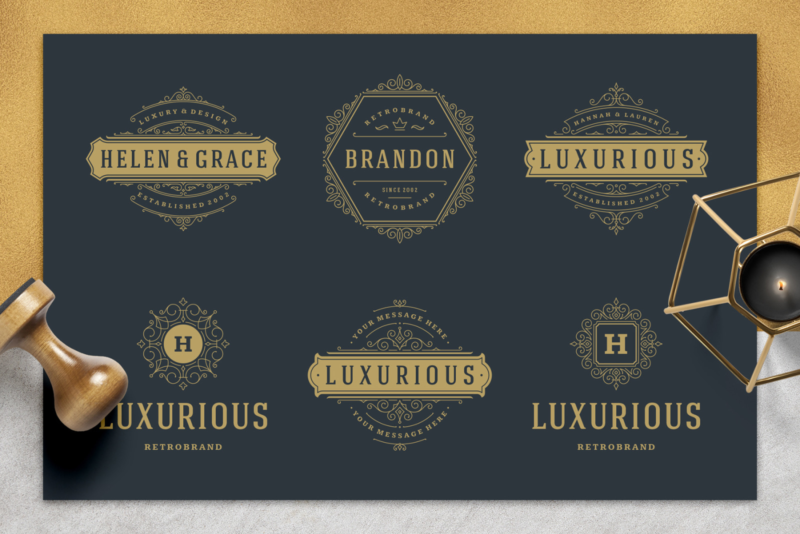 36 Luxury Ornament Logos