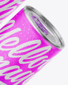 Two Metallic Cans W/ Matte Finish Mockup Two Metallic Cans W/ Matte Finish Mockup