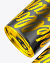 Two Metallic Cans W/ Matte Finish Mockup Two Metallic Cans W/ Matte Finish Mockup