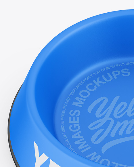 Matte Pet Feeding Bowl Mockup - Free Download Images High Quality PNG