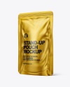 Metallic Stand-up Pouch Mockup