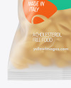 Frosted Plastic Bag With Conchiglie Pasta Mockup