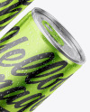 Two Glossy Metallic Cans Mockup Two Glossy Metallic Cans Mockup