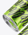 Two Glossy Metallic Cans Mockup Two Glossy Metallic Cans Mockup