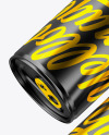 Two Glossy Metallic Cans Mockup Two Glossy Metallic Cans Mockup