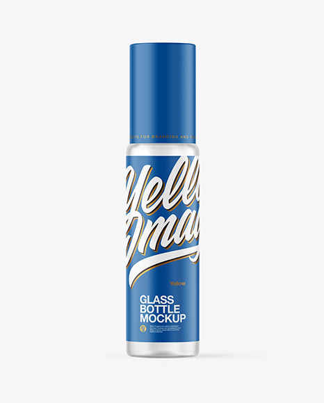 Frosted Glass Roll-On Deodorant Mockup