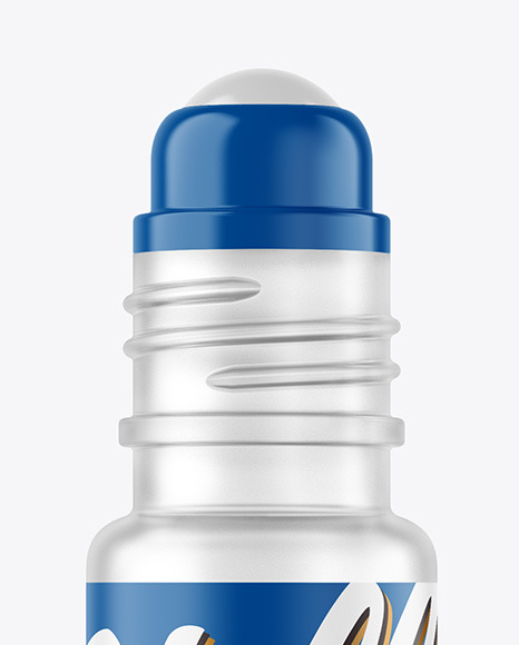 Frosted Glass Roll-On Deodorant Mockup